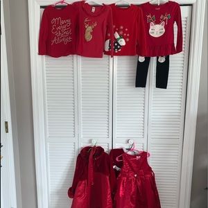 🎄🎄Lot of  Girls 4T Christmas clothes🎄🎄🎄